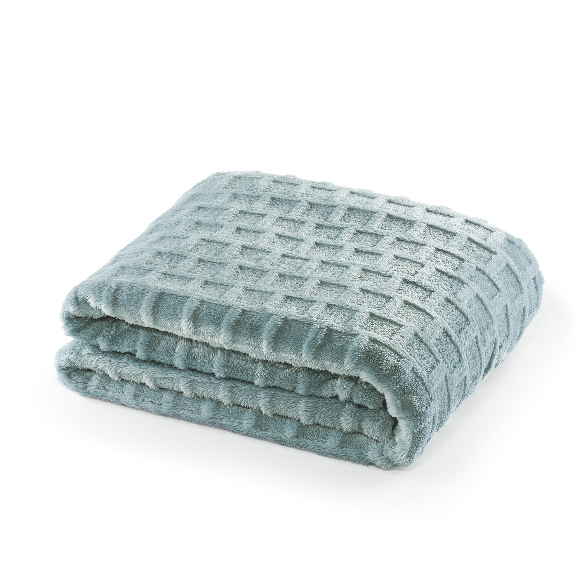 Velvet Plush Jacquard Tile Throw Blanket for Couch - Buttery Soft, Cozy Throw, for Women (Amber Gold, 50" x 60")